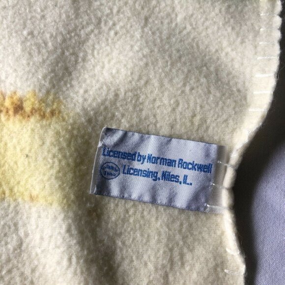 Norman Rockwell Boys Town Fleece Throw Blanket - Picture 5 of 5